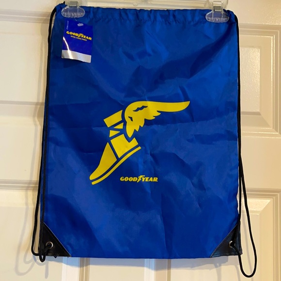 NWT Goodyear Blue Drawstring bag - Picture 1 of 3